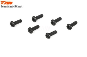 Screws -  Button Head -  M3 x 8mm (6 pcs) -  126308RCR-screws-Hobbycorner