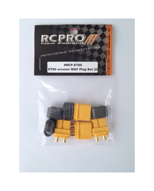 XT60 Plug w/cover 2 pairs -  RCP- XT60