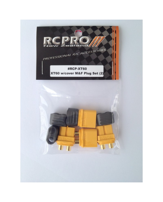 XT60 Plug w/cover 2 pairs -  RCP- XT60