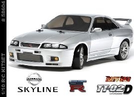 Nissan Skyline GT- R R33 TT- 02D Chassis - 58604 - RC - Cars