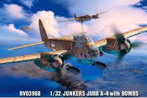 1- 32 JUNKERS JU88 A- 4 with BOMBS -  RV03988-model-kits-Hobbycorner