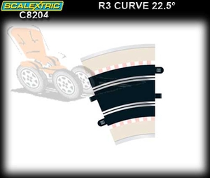 Scalextric R3 Curve 22.5deg (2pack) -  SCA C8204-slot-cars-Hobbycorner