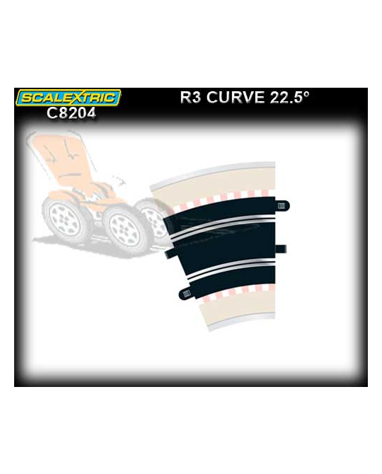 Scalextric R3 Curve 22.5deg (2pack) -  SCA C8204