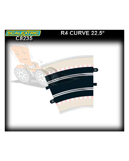 Scalextric R4 Curve 22.5deg (2pack) -  SCA C8235