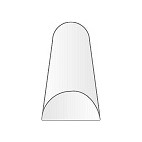 Styrene Half Round 35cm Long X 2.0mm (4) -  5- 242-building-materials-Hobbycorner