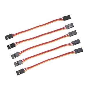Male to Male Servo Extension Cable 26AWG -  JR Style (5 pcs)(10cm) -  1598-electric-motors-and-accessories-Hobbycorner