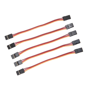 Male to Male Servo Extension Cable 26AWG -  JR Style (5 pcs)(10cm) -  1598-electric-motors-and-accessories-Hobbycorner
