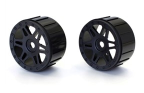 Wheel: Black (17mm Hex) (2) -  KP ISH111BK-wheels-and-tires-Hobbycorner