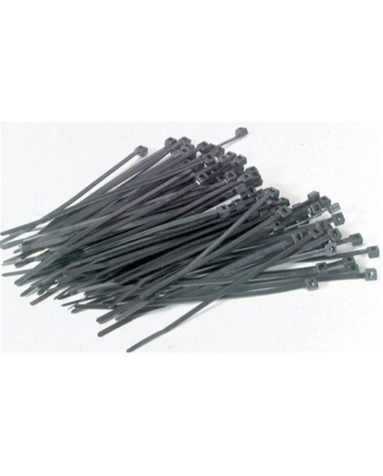 100mm Black Cable Ties -  100pk -  HP1203