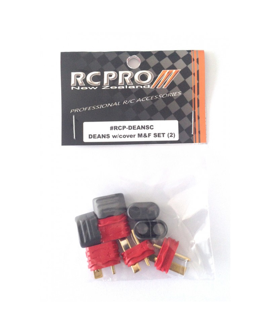 Deans Plug (T Connector) set with cover 2 pair