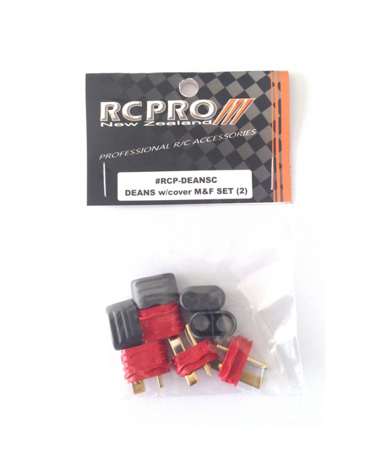 Deans Plug (T Connector) set with cover 2 pair