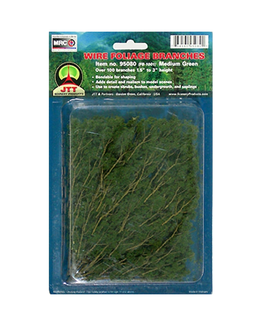 Wire Foliage Branches Lt Green -  JTT95519