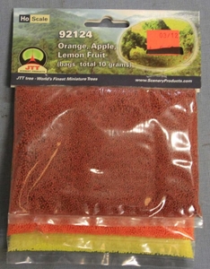 HO Scale Fruit Bags Orange,Apple,Lemon -  92124-trains-Hobbycorner