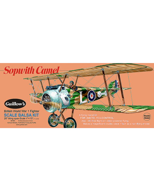 Sopwith Camel Balsa Plane -  GUI0801