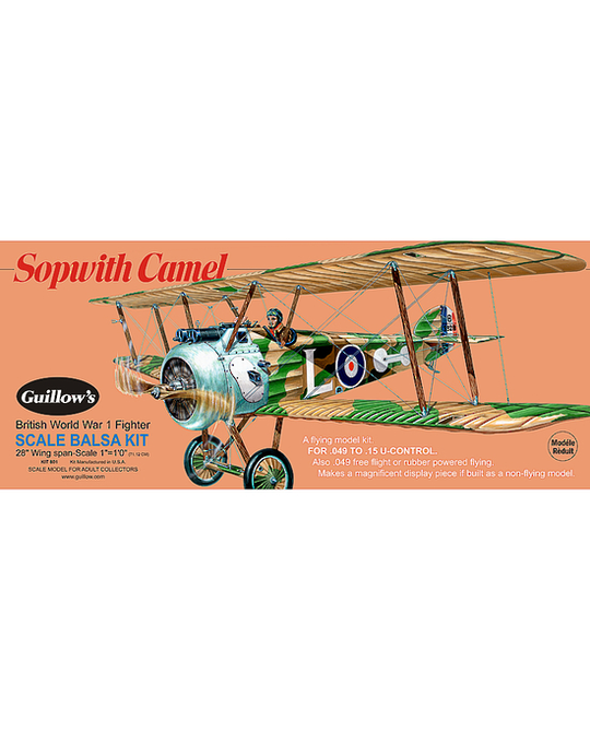 Sopwith Camel Balsa Plane -  GUI0801