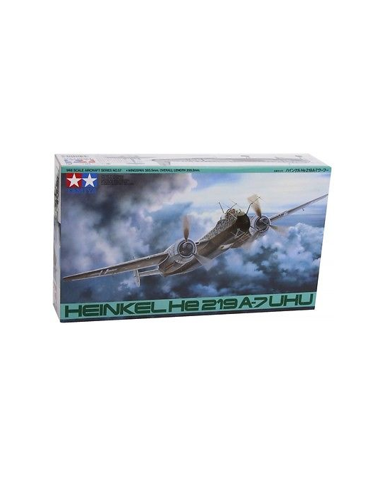 Maquette Tamiya Heinkel He 219 A-7 UHU 1/48 – Modèle Réduit D'avion Militaire Neuf