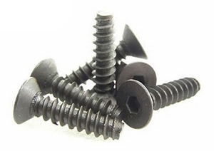 4x16mm Steel F.H. Self- tapping Screw (6) -  116416-nuts,-bolts,-screws-and-washers-Hobbycorner