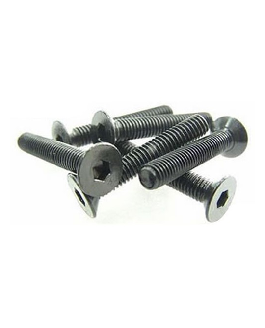 Screws  Flat Head -  Hex Allen -  M3 x 25mm (6 pcs) -  126325