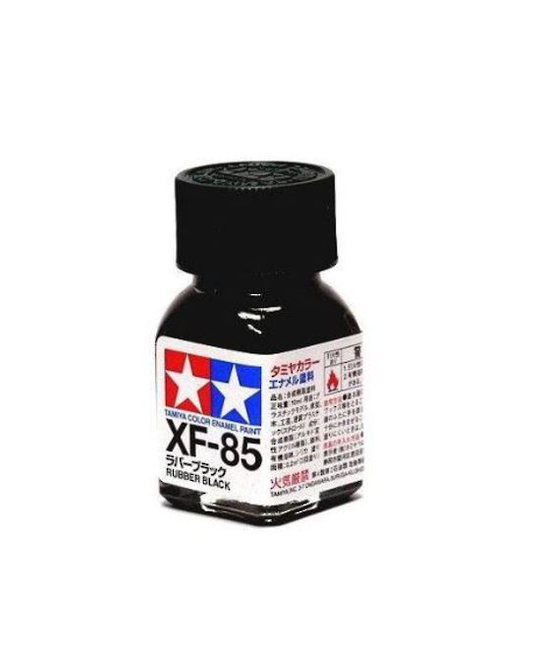 XF85 Enamel Black Rubber  -  8185
