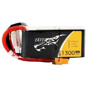 Tattu FPV 1300mAh 4S 14.8v 45C With XT60 Plug -  TA1300- 4S45-batteries-and-accessories-Hobbycorner