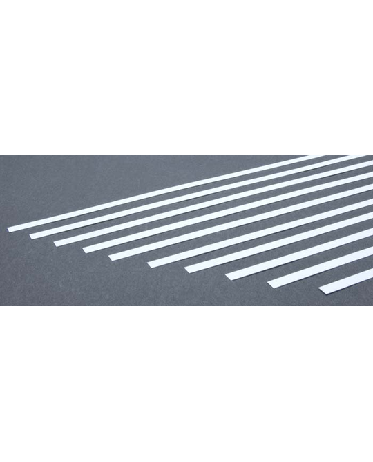 Styrene -  HO Scale Strips -  1 x 12 (10) -  May- 12