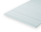 Styrene -  Siding -  15cm x 29cm x 0.5mm -  .5mm Spacing