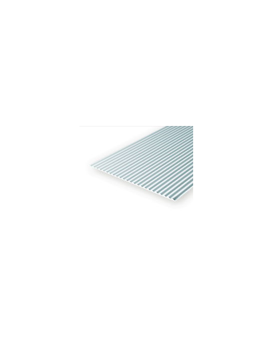 Styrene -  Clap Board -  15cm x 29cm x 1mm - .75mm Spacing