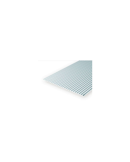 Styrene -  Clap Board -  15cm x 29cm x 1mm - 1.3mm Spacing