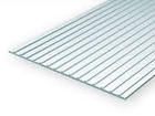 Styrene - Roofing - 15cm x 29cm x 1mm - 1.8mm Spacing