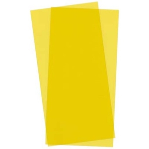 Styrene - Sheet Yellow - 15cm x 29cm x 2mm (2) -building-materials-Hobbycorner