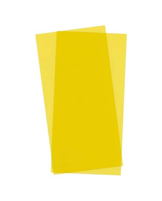 Styrene - Sheet Yellow - 15cm x 29cm x 2mm (2) 