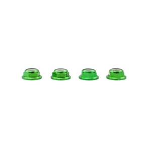 Green Aluminum Low Profile M5 Lock Nut CW 4 set -  3002-drones-and-fpv-Hobbycorner