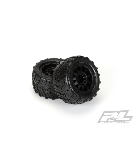 Shockwave 3.8" (Traxxas Style Bead) All Terrain Tires Mounted 1193