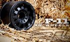 F- 11 3.8" (Traxxas Style Bead) Black 1/2" Offset 17mm Wheels -  2742- 03