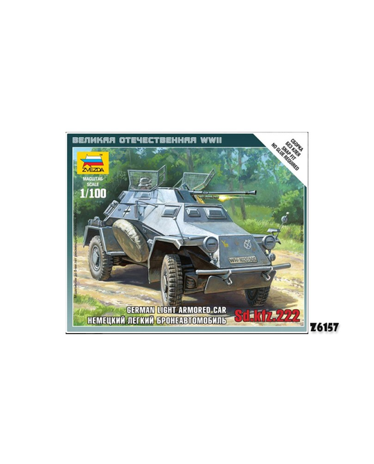 1- 100 SD. KFZ.222 ARMORED CAR -  Z6157